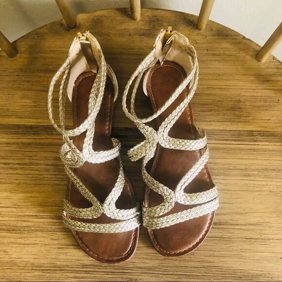 Bamboo Gold Beginning Gladiador Sandals Women’s Sz. 8.5 - Picture 6 of 10